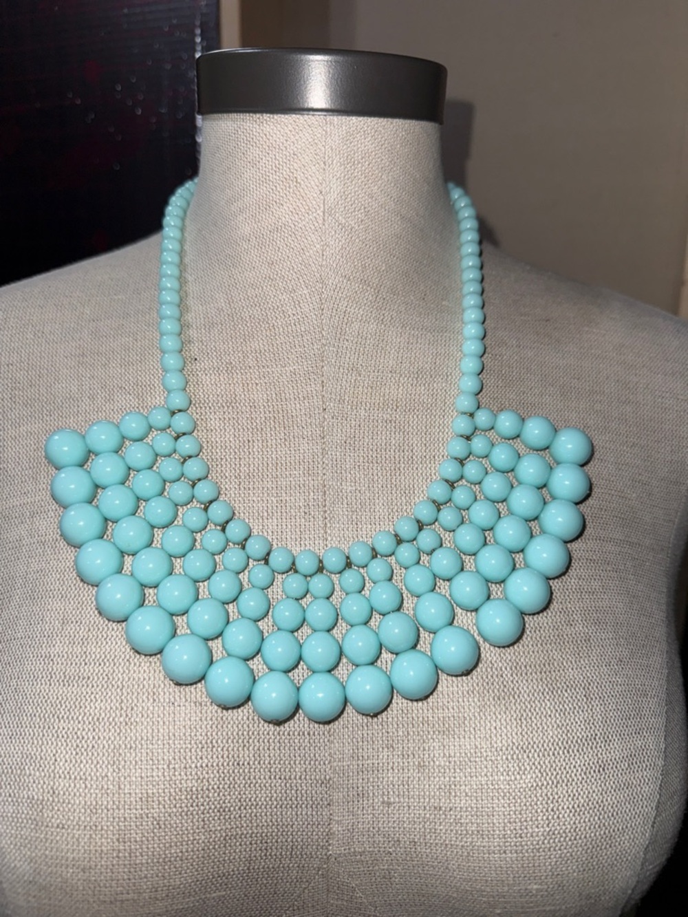 J. Crew Turquoise Bib Statement Necklace